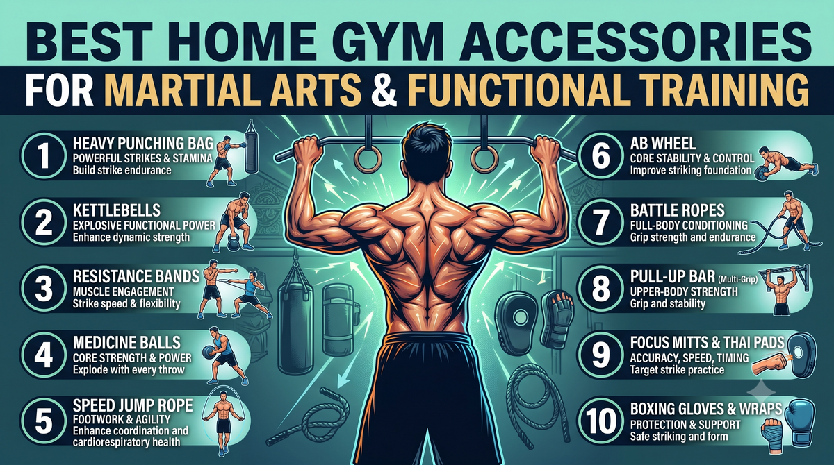 Best Home Gym Accessories for Martial Arts & Functional Training (Inspired by Tiger Shroff)
