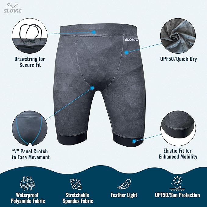 Breathable Swimming Shorts for Men – Adjustable, Quick‑Dry, Chlorine Resistant