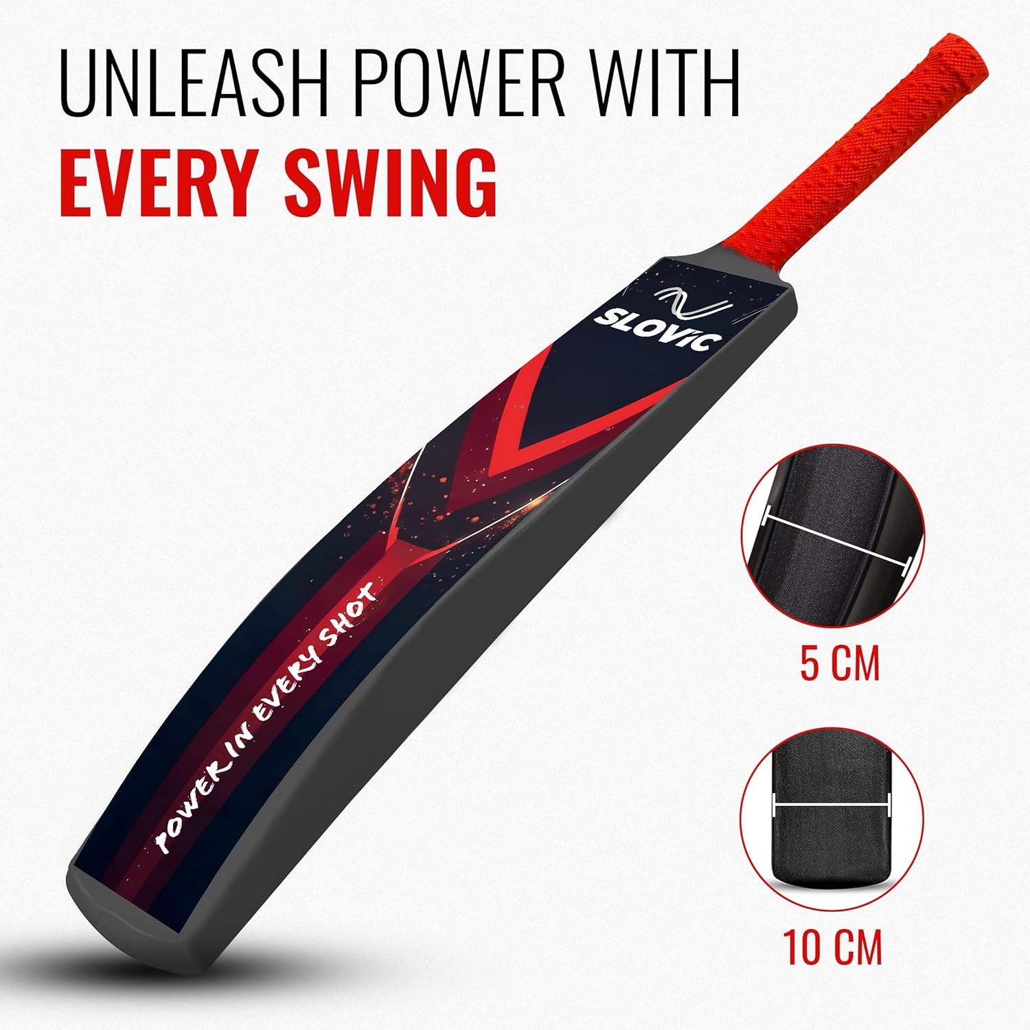 Cricket Bat | 81 x 10 CM | Lightweight Fiber Bat for Cricket kit