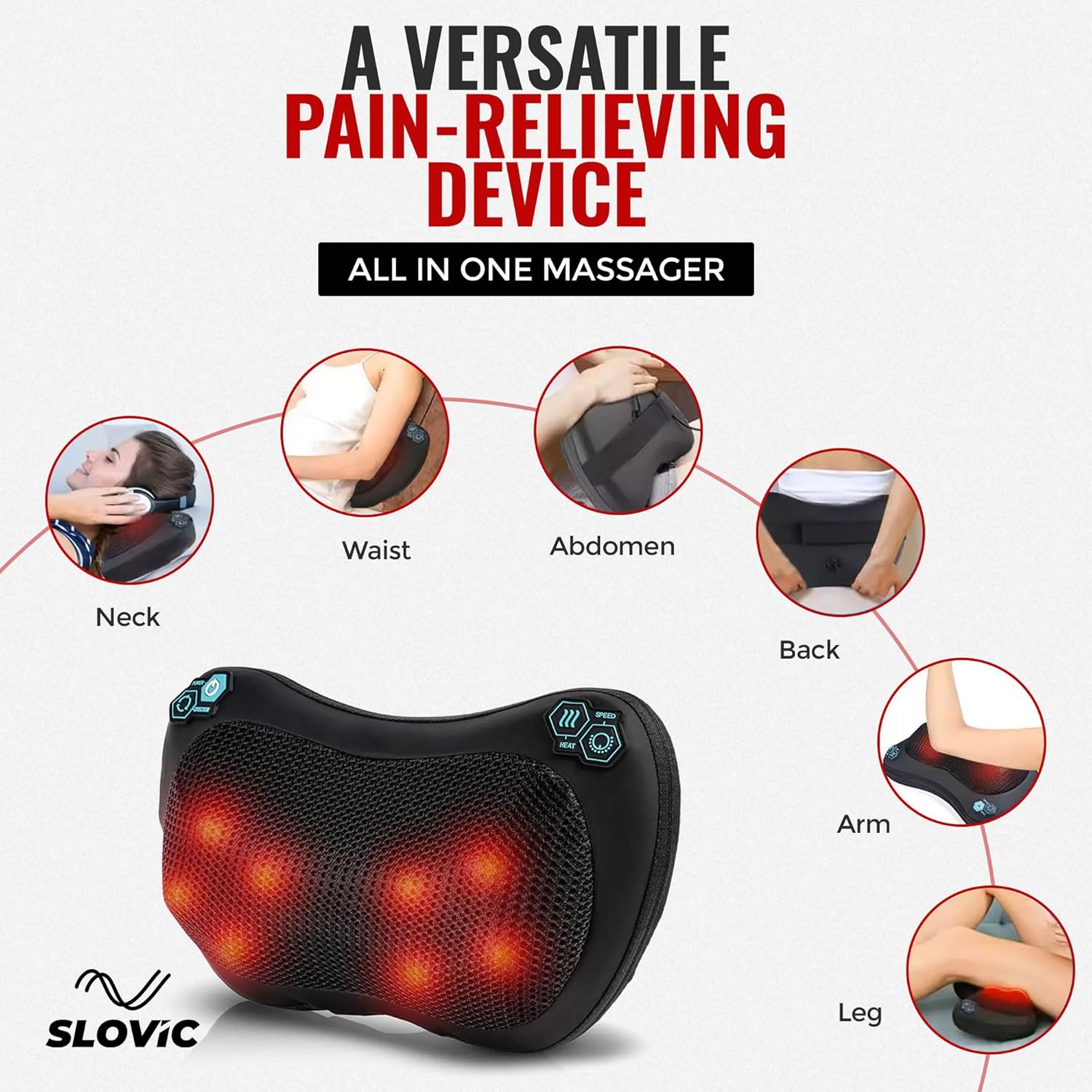 Neck Massager | Electric Shiatsu Cushion