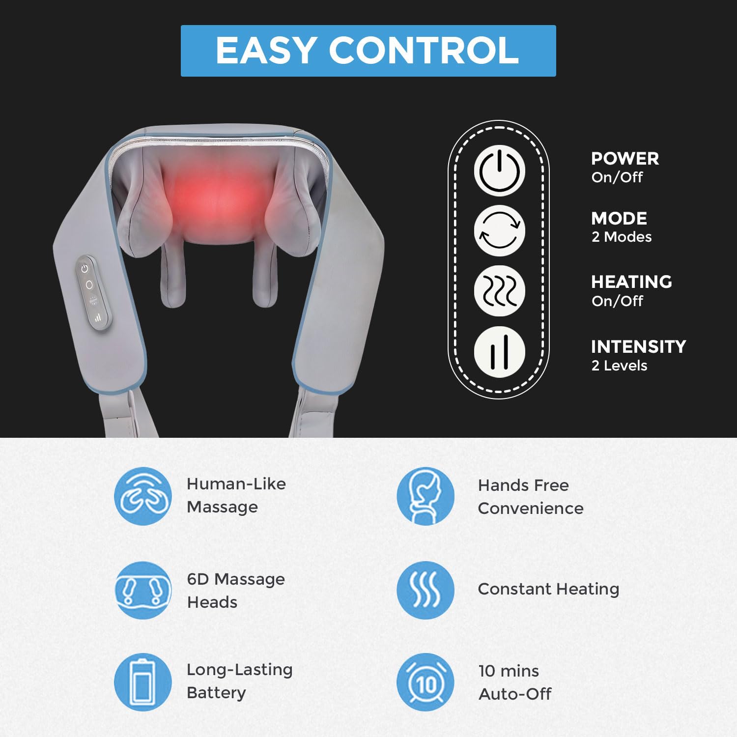 Neck Massager for Cervical Pain | Cervical Massager | Shoulder Massage for Pain Relief with Heating