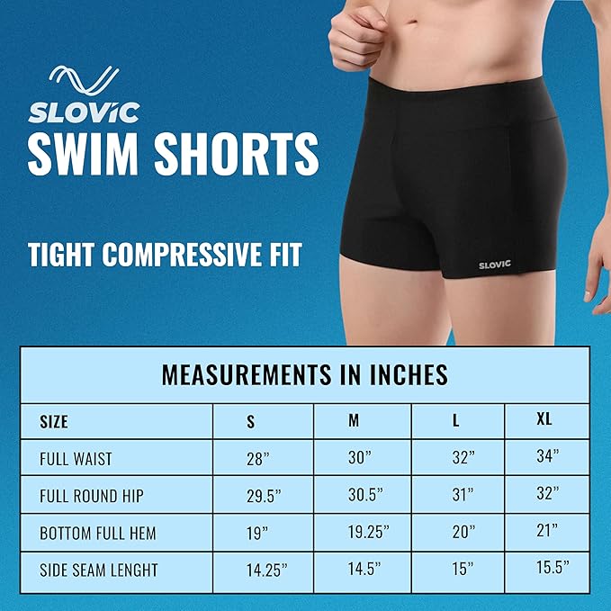 Swimming Shorts for Men – Quick‑Dry, Poly Spandex, Adjustable Drawstring, 4‑Way Stretch