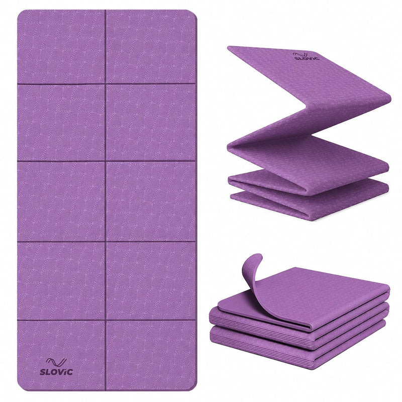 6 MM Foldable TPE Yoga Mat | Anti-Slip Exercise Mat