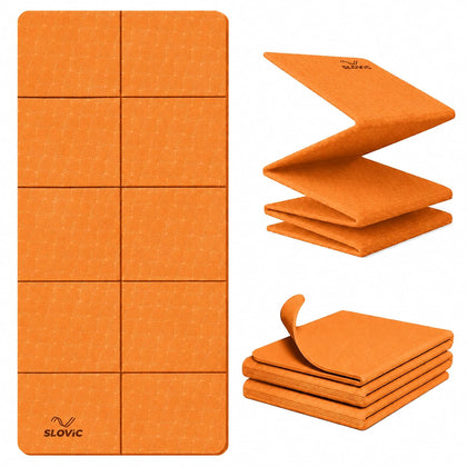4 MM Foldable TPE Yoga Mat | Anti-Slip Exercise Mat