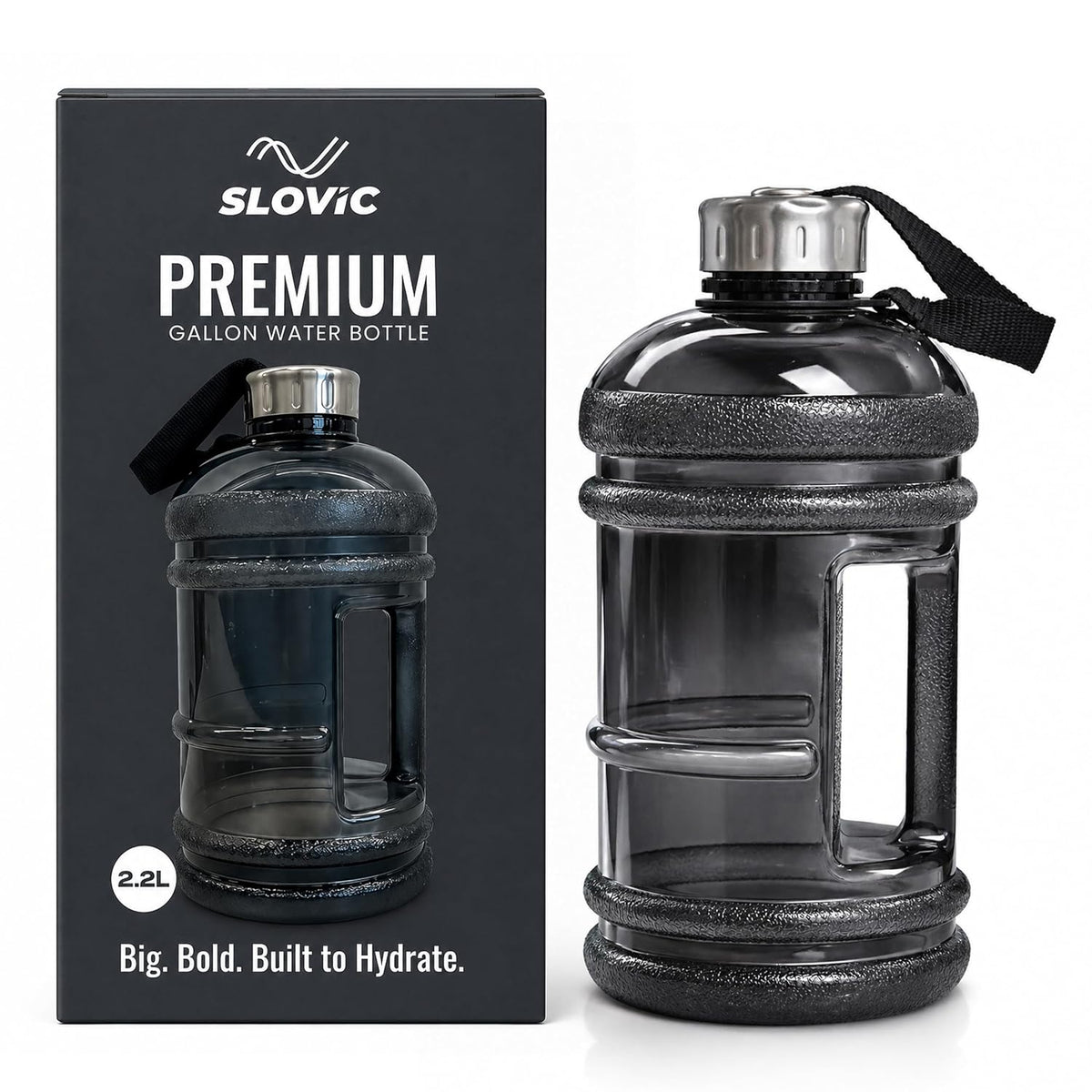 Gallon Water Bottle 2.2 Litre - Transparent