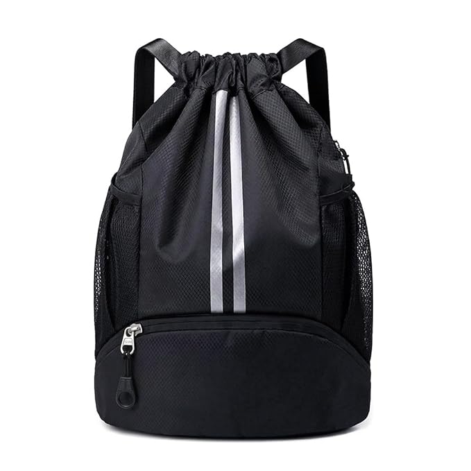 Drawstring Gym Bag 22L with Shoe Compartment