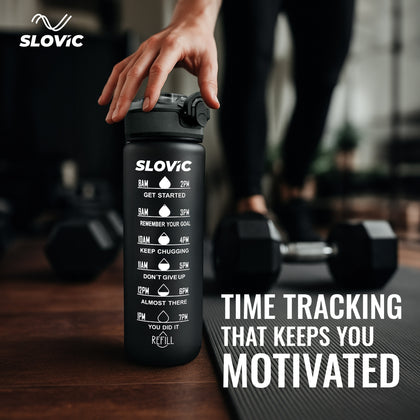 Sipper Bottle 1L | Motivational Time Marks
