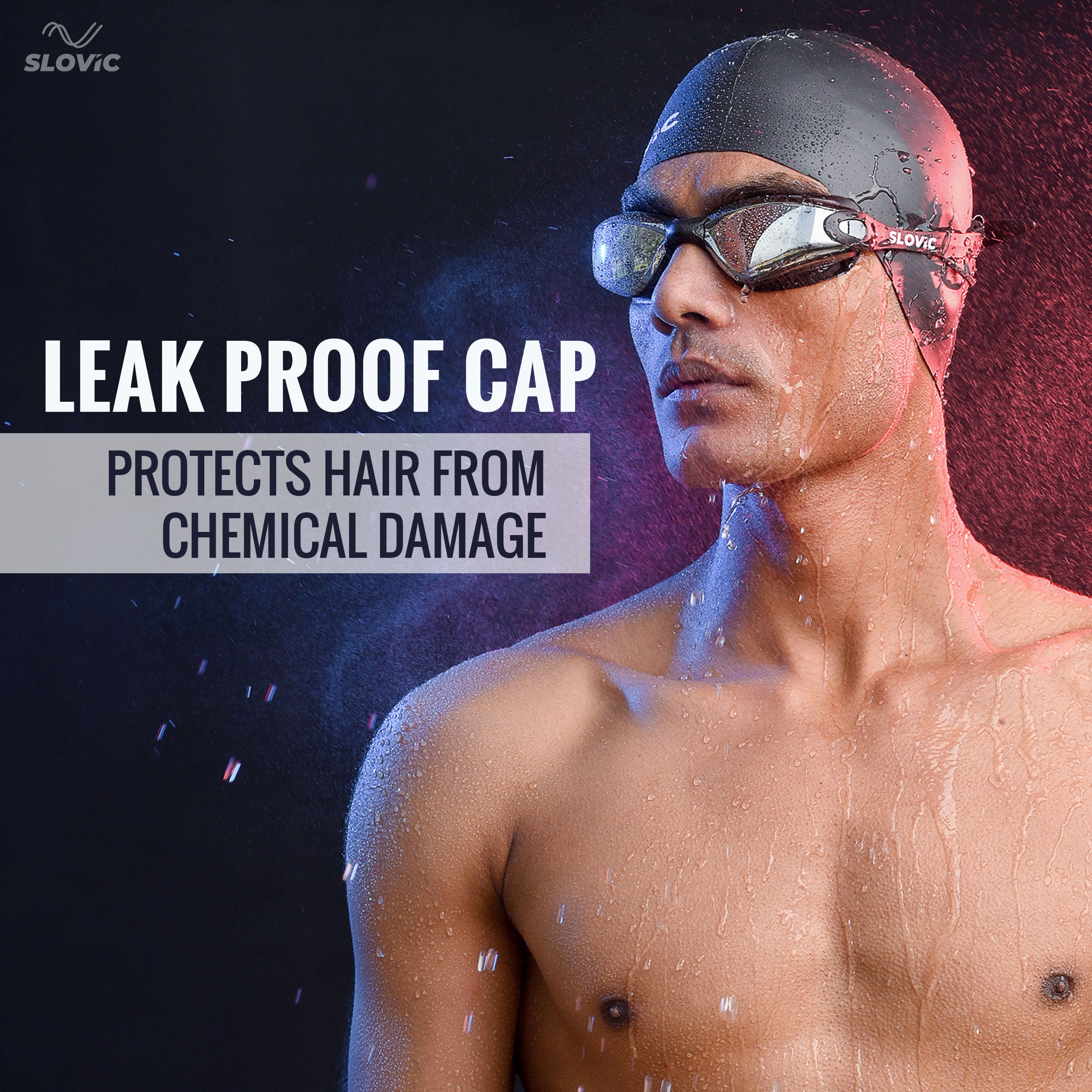 Swimming Combo – Goggles & Silicone Cap, Anti‑Fog, UV Protection | Adult | Unisex | Black
