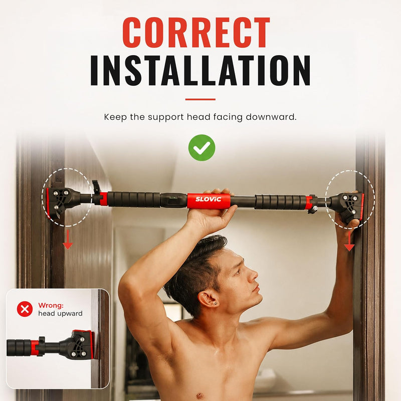 200 kg Adjustable No Screw Pull Up Bar (72-110CM)