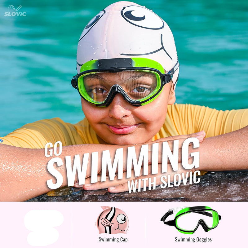 Fish Swimming Combo For Girls UV, Anti-Fog, Anti-Chlorine
