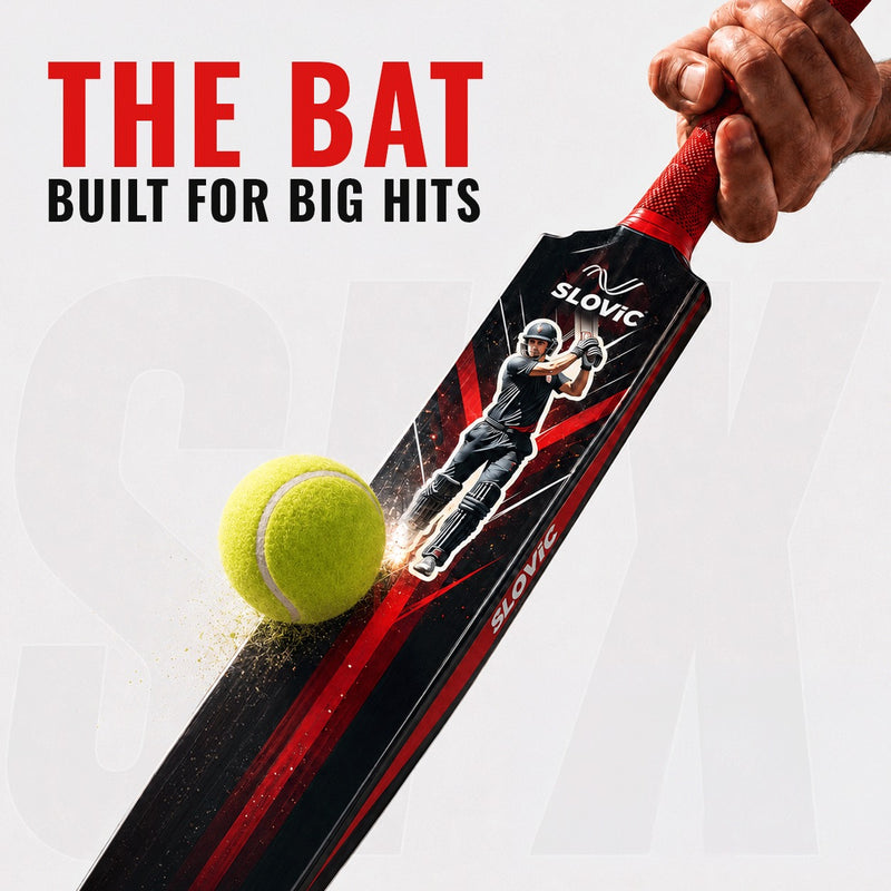 Cricket Bat - 81 x 10 CM - Lightweight Fiber Bat for Cricket kit