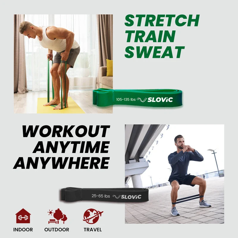 Advanced Resistance Bands - 45kg + 35kg + 15kg – Set of 3
