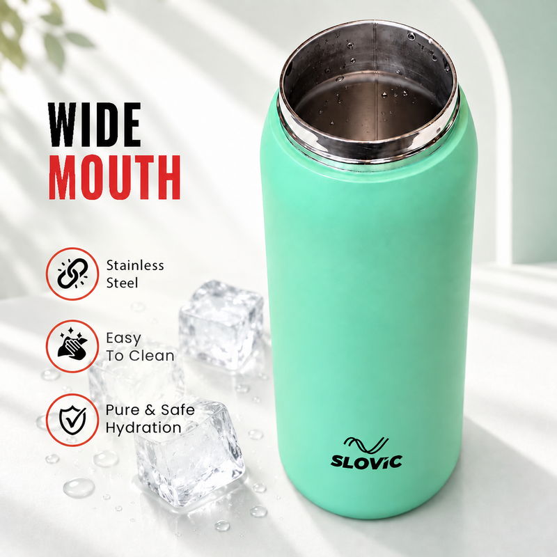 Insulated Zeno Bottle Water Bottle 950 ML - Stainless Steel Bottle - 24 Hrs Cold & 12 Hrs Hot