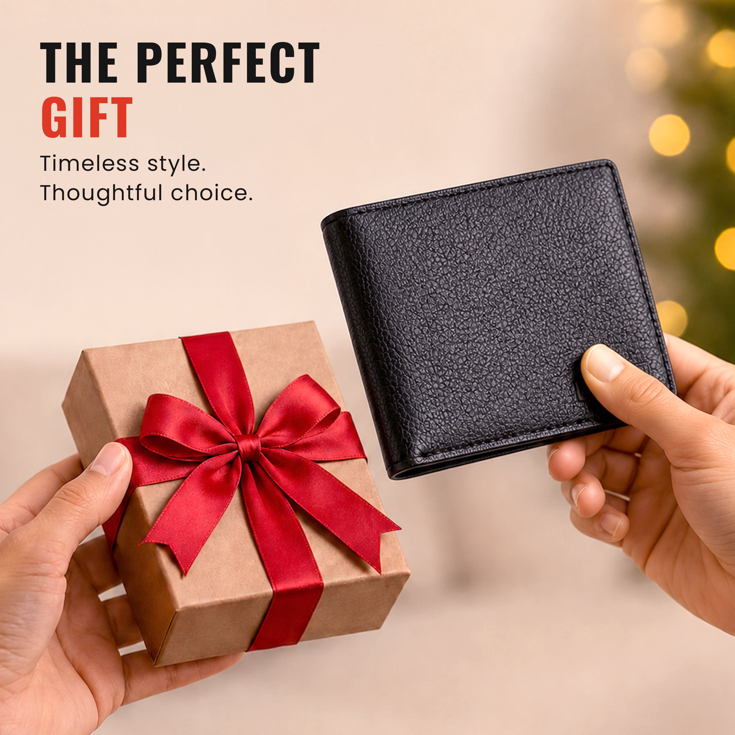 Genuine Leather Bifold Wallet