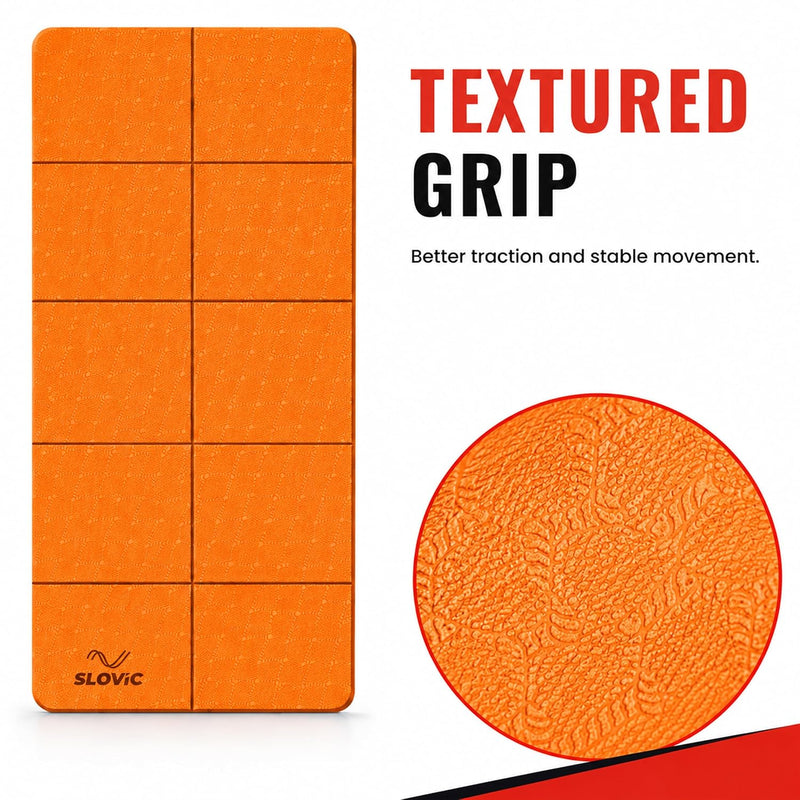 4 MM Foldable TPE Yoga Mat | Anti-Slip Exercise Mat