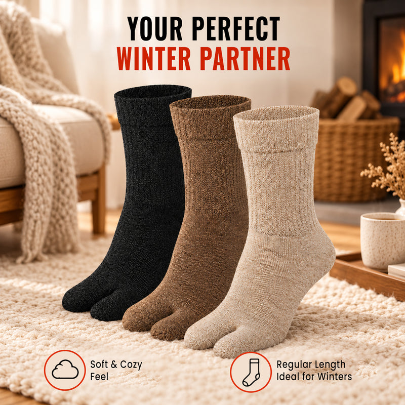 Winter Socks for Women Set of 3 - Multicolour