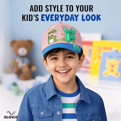 Slovic Kids Cap | Frog & Rabbit Design