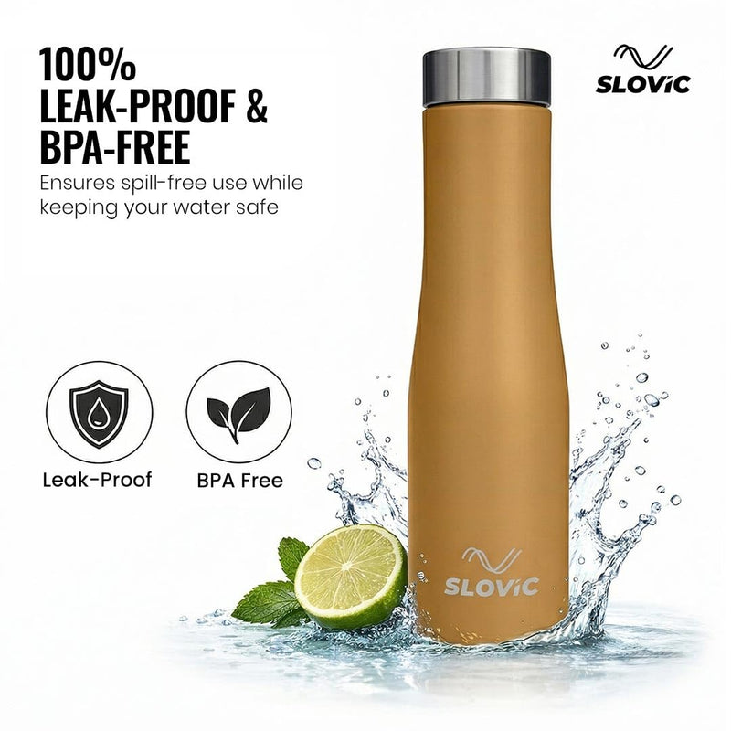 Sandstone Steel Bottle Leak Proof | 1 Litre