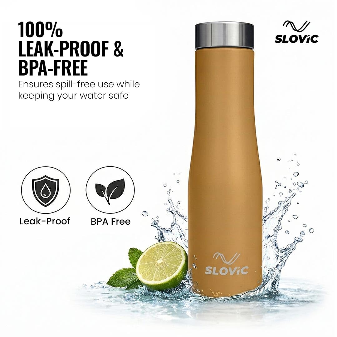 Sandstone Steel Bottle Leak Proof | 1 Litre