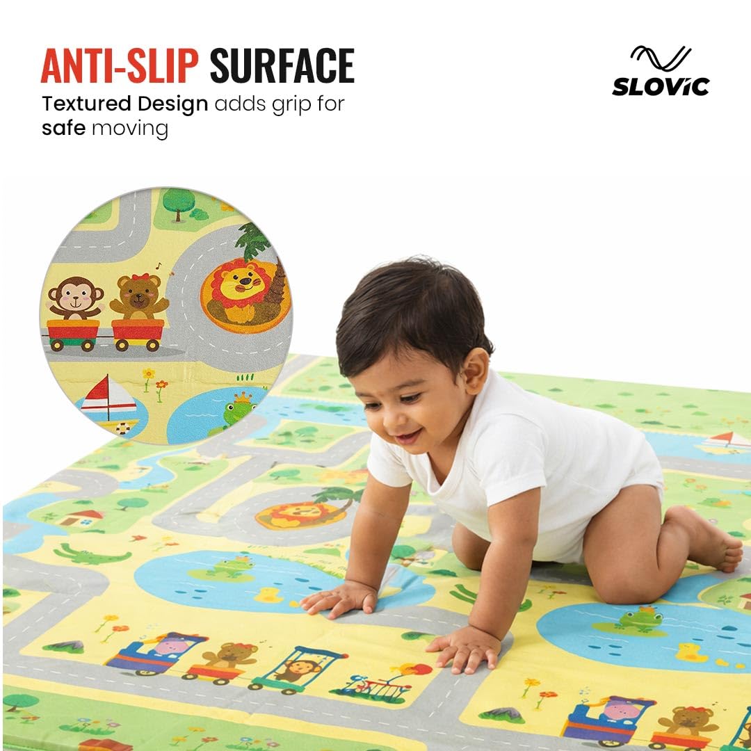 Foldable Play Mat | 3 Fold with zip slider bag