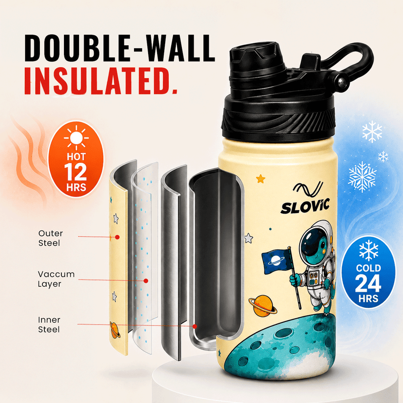 Slovic Insulated Astronaut Bottle 450ml