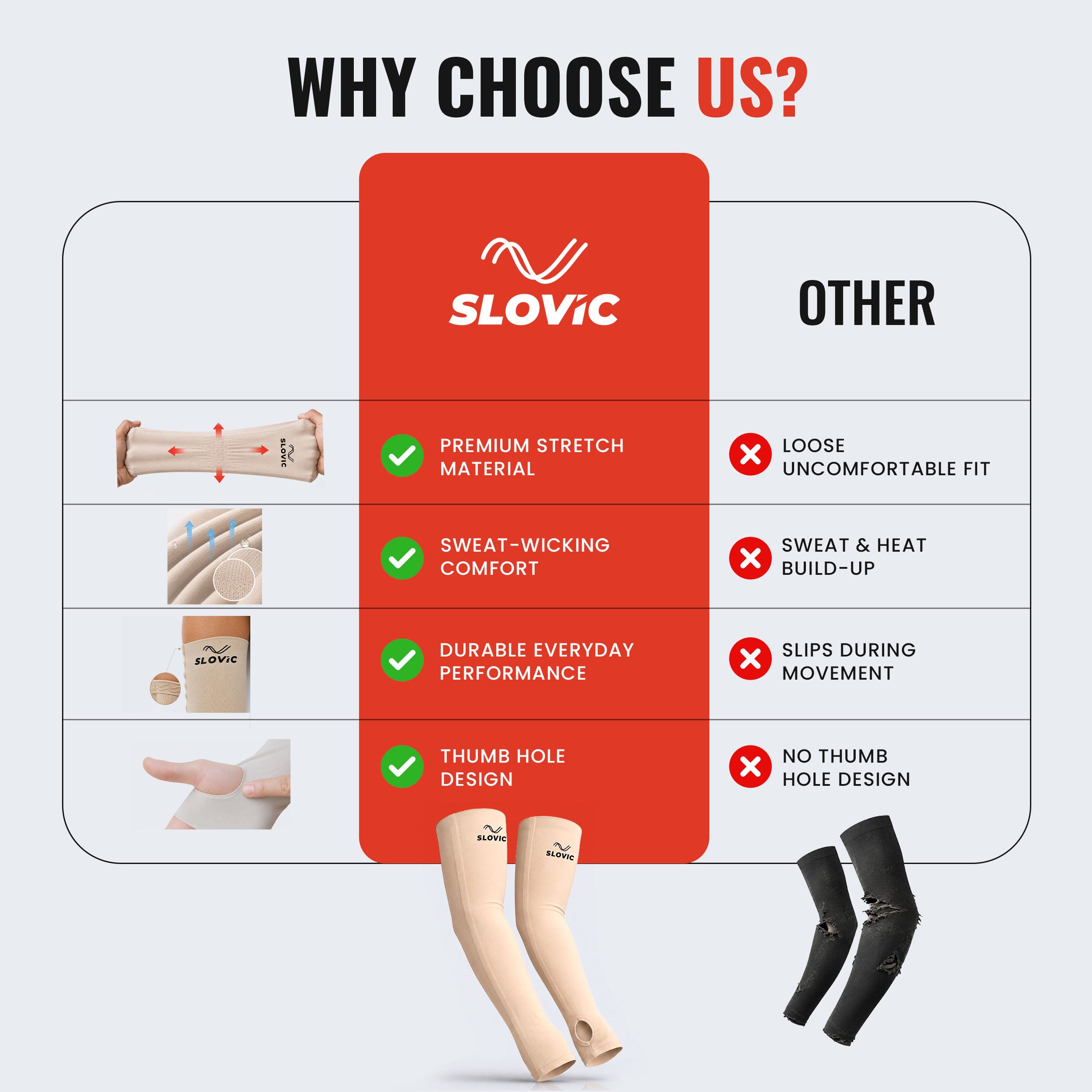 Arm Sleeves | Seamless Compression Sleeves