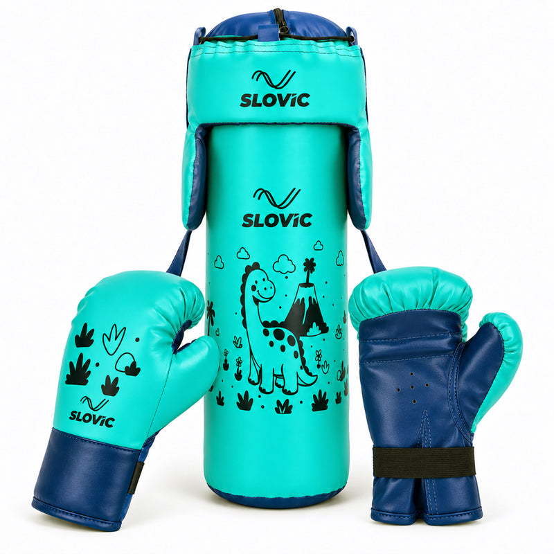 Kids Boxing Kit & Set - Punching Bag, Boxing Gloves & Head Gear