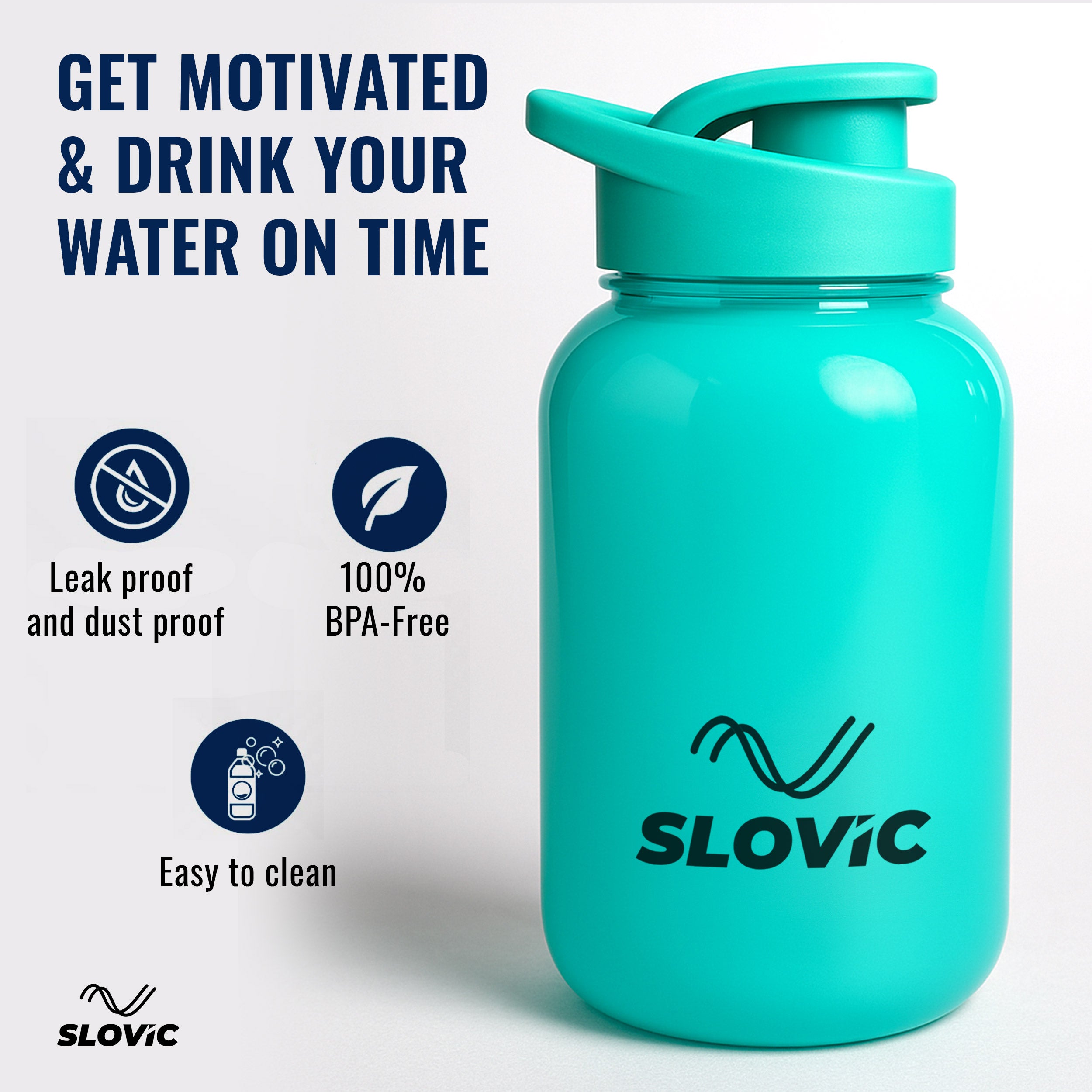 Water Bottle with Sipper Cap -600 ML