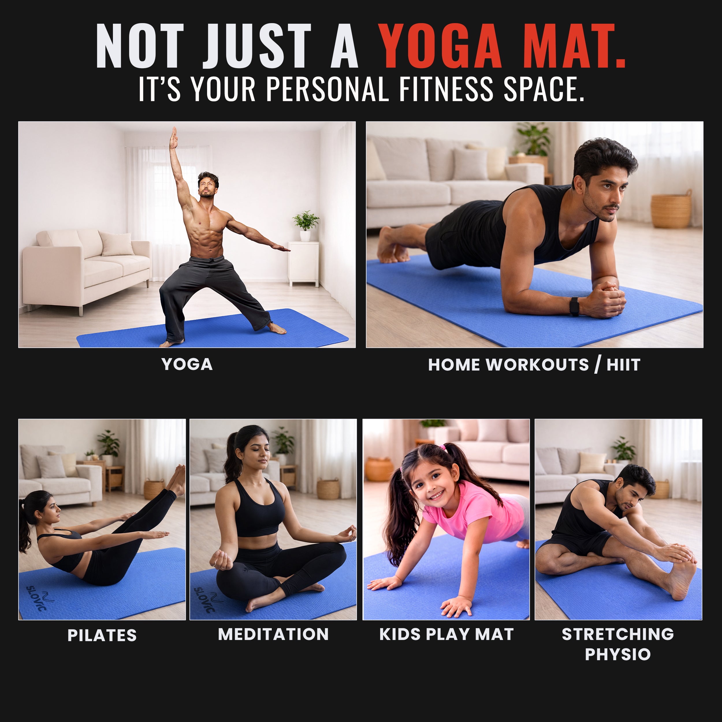 Slovic Yoga Mat for Women - 4MM