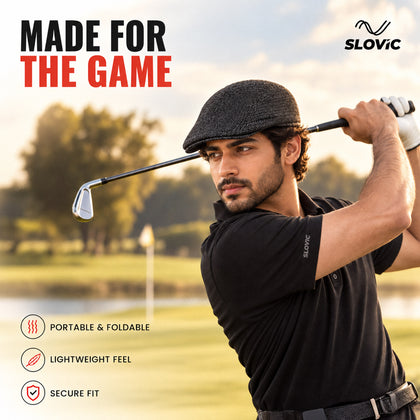 Winter Golf Style Cap - Grey - Winter Wear