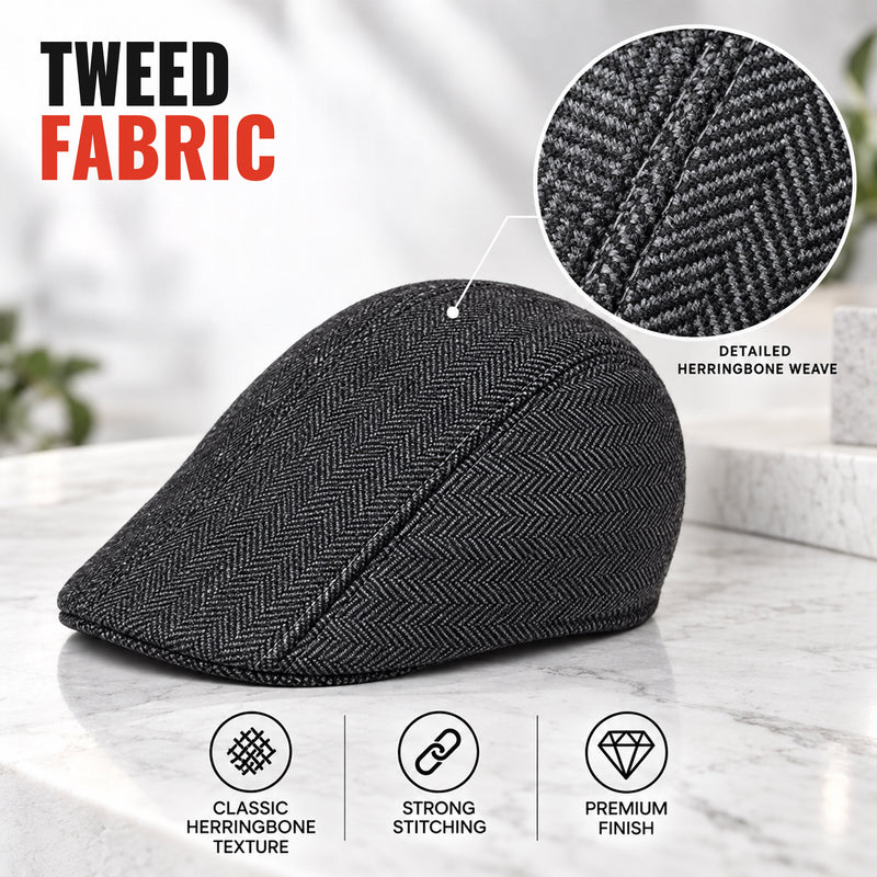 Winter Golf Style Cap - Grey - Winter Wear