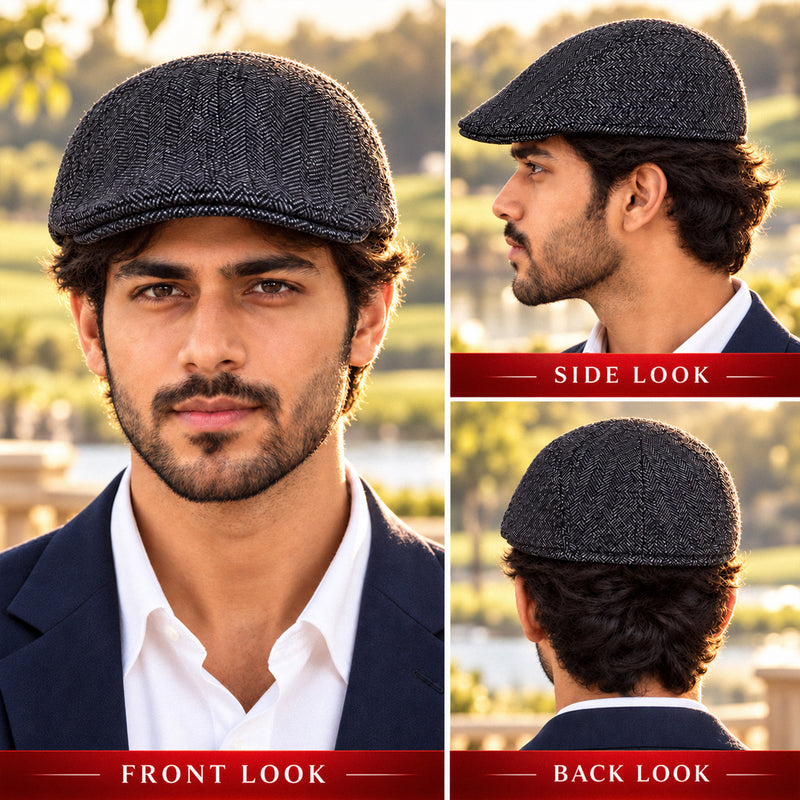 Winter Golf Style Cap - Grey - Winter Wear