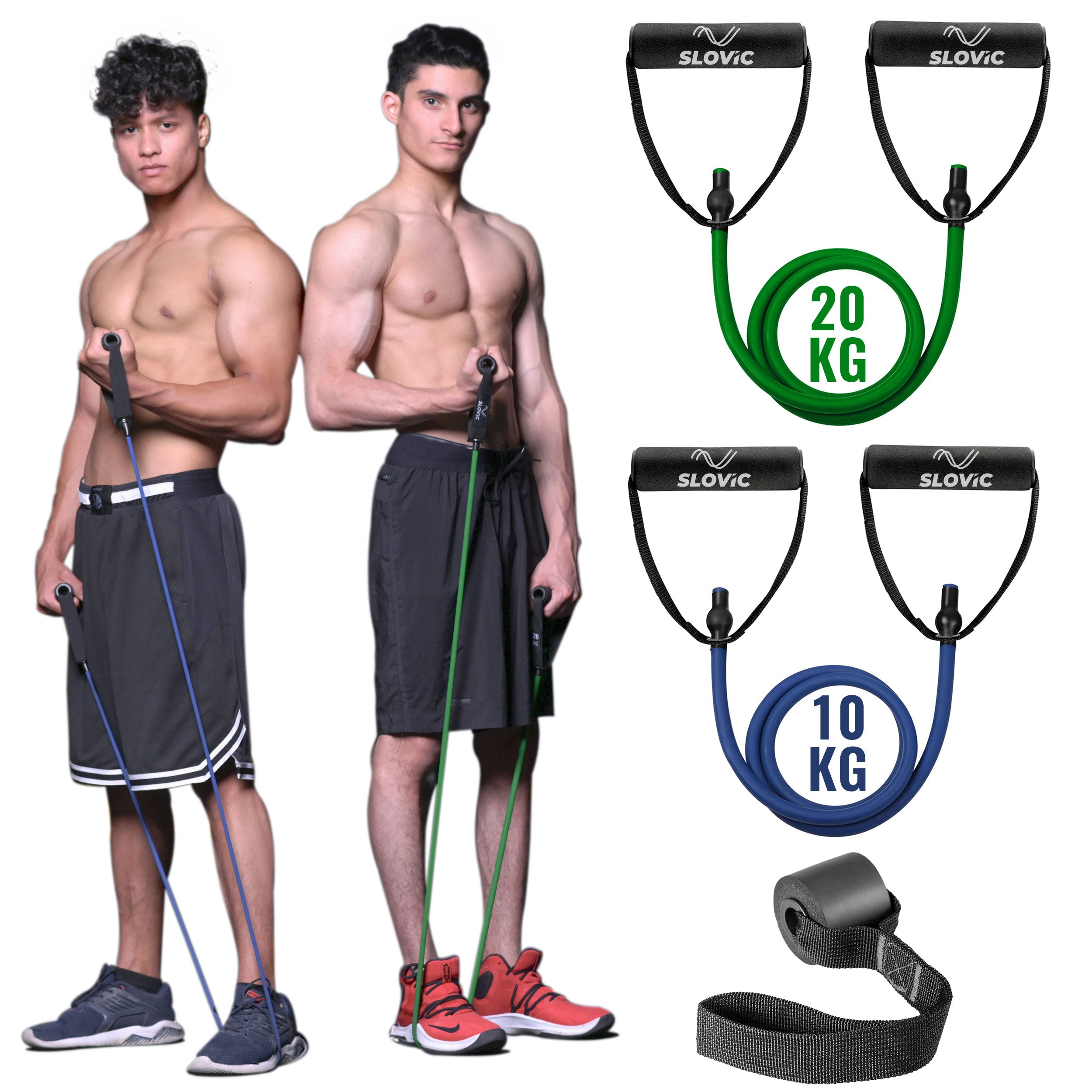 Exercise Resistance Tube- Set of 2