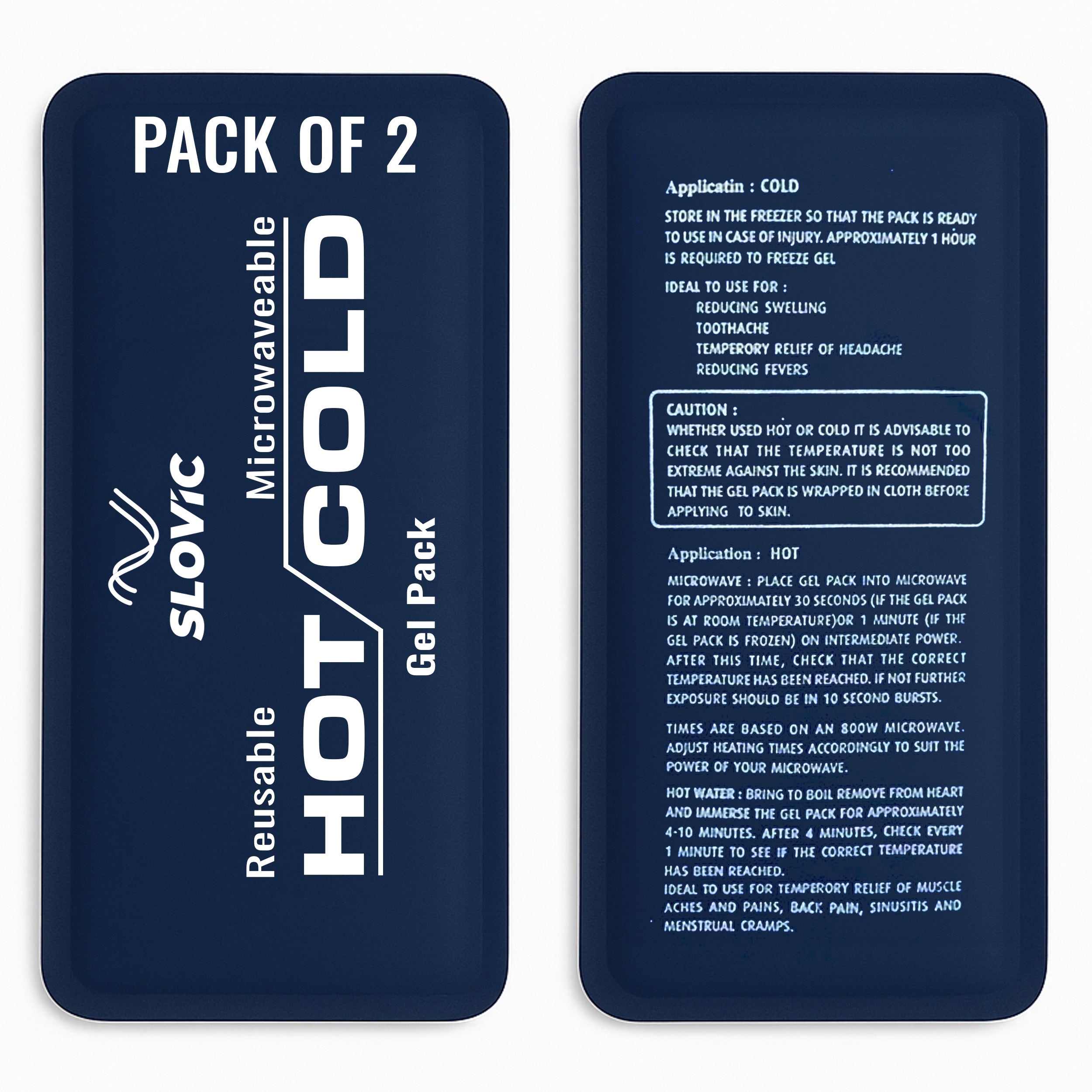 Reusable Hot & Cold Gel Pack for Pack of 2