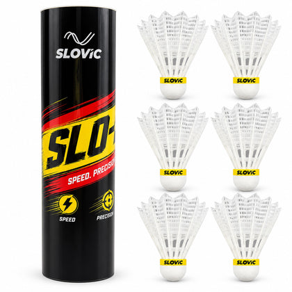Plastic Shuttlecock Pack of 6 – White Badminton Shuttles