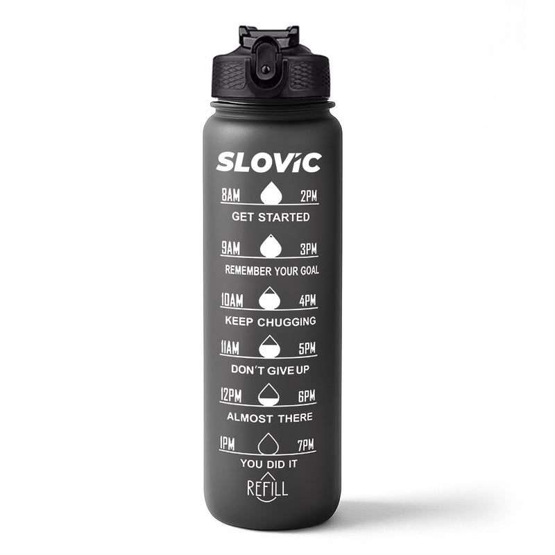 Sipper Bottle 1L - Motivational Time Marks