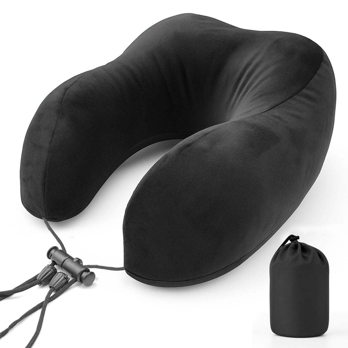 Travel Neck Pillow - Black