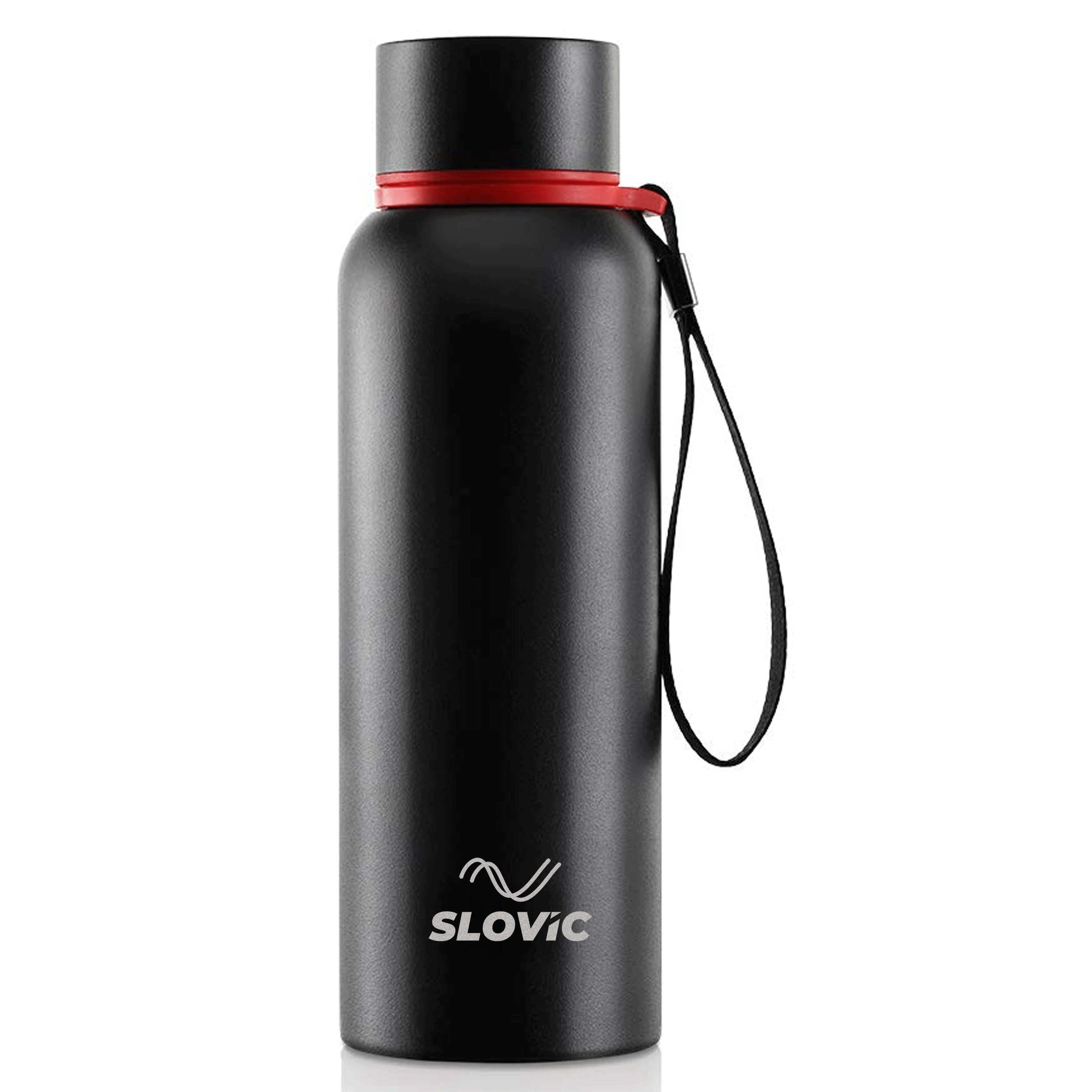 Slovic Insulated Water Bottle- Black