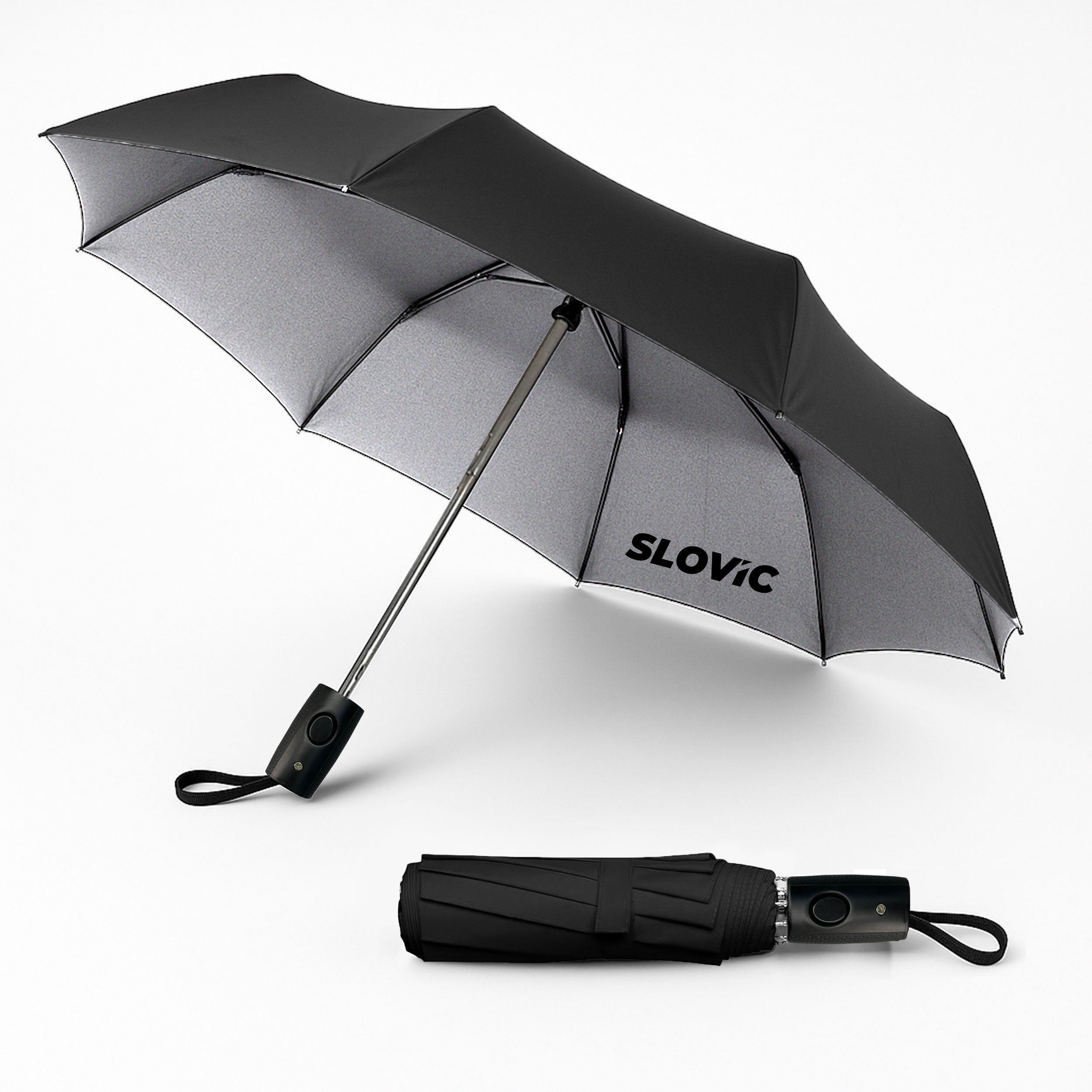 Buy Slovic White Travel Umbrella for Rain & Sun