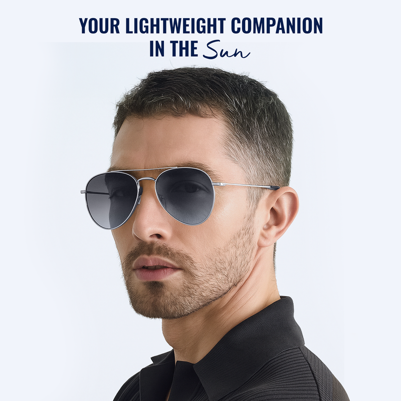 Aviator Sunglasses for Men- Silver