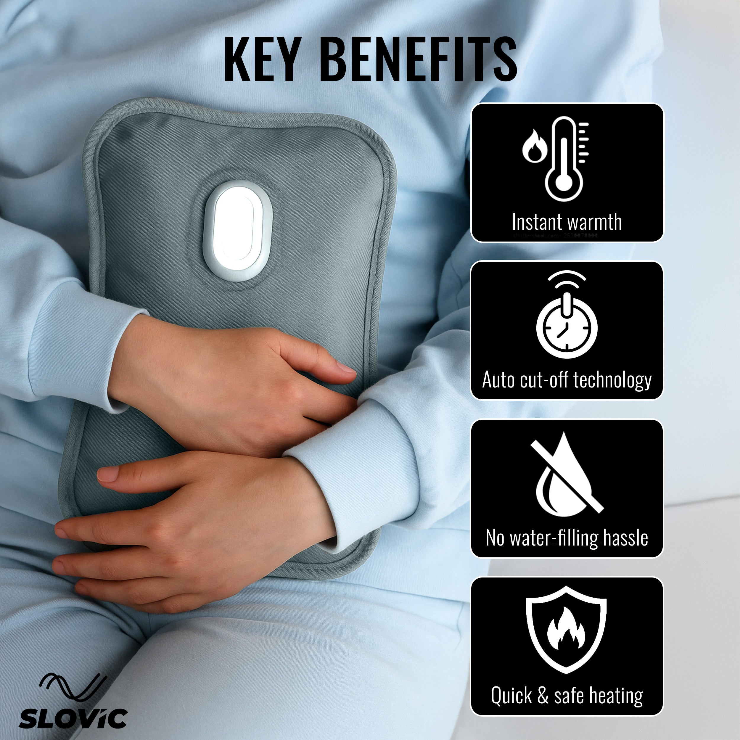 Premium Hot Water Bag- Grey