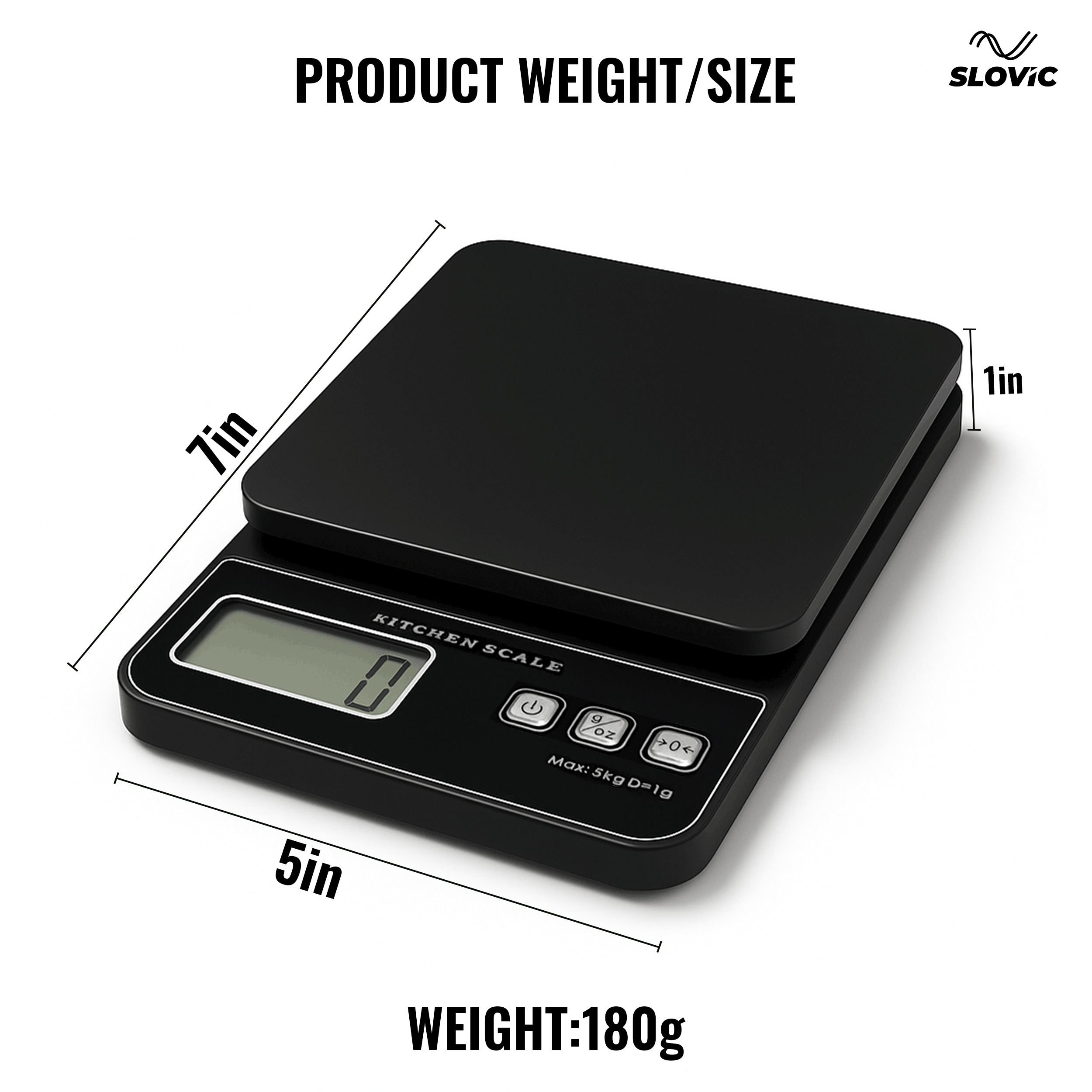 Digital Kitchen Weighing Scale – Easy, Stylish & Precise for Meal Prep