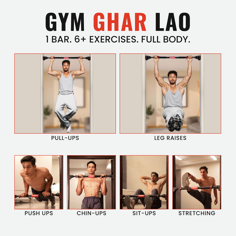 Advanced 200kg Pull-Up + 5-Tube (5–45kg) Resistance Combo