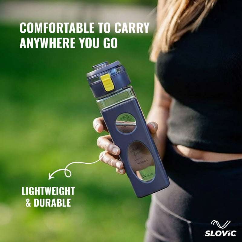Transparent Sipper Bottle 650ml - Transparent - Carrying Loop
