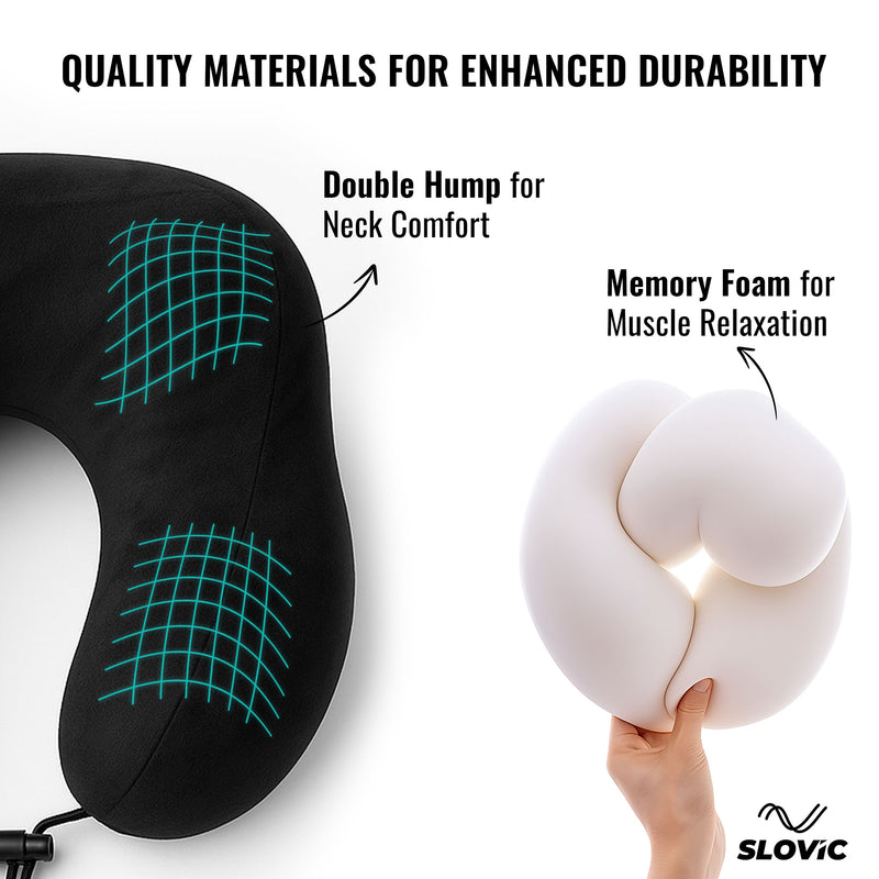 Travel Neck Pillow - Black