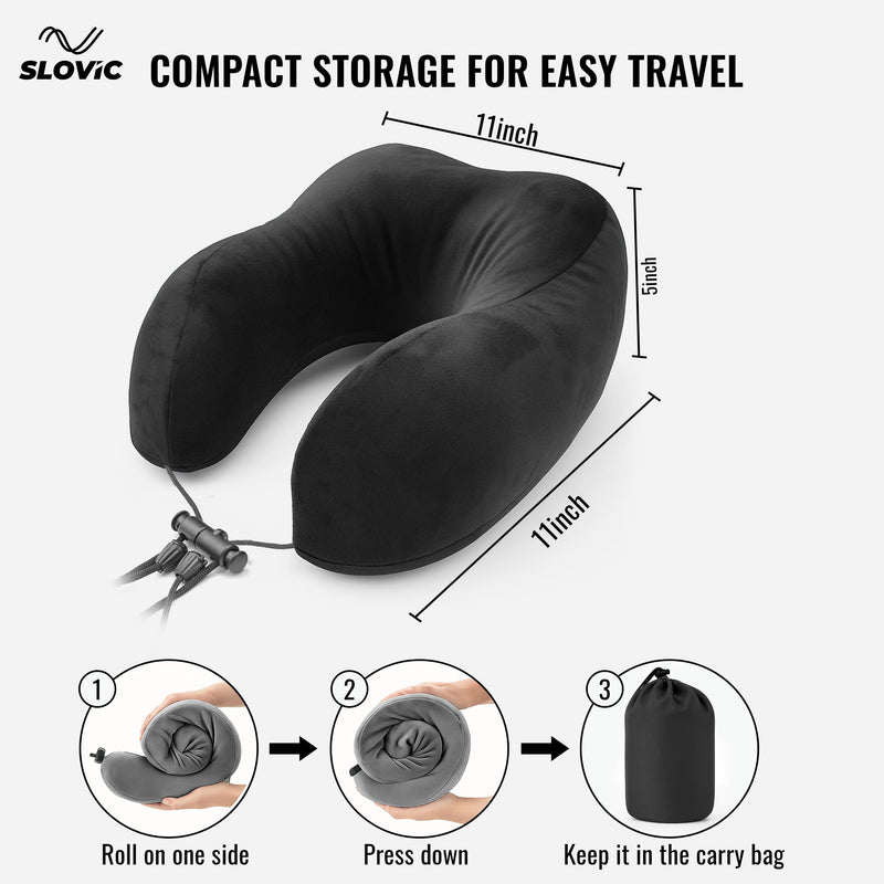 Travel Neck Pillow - Black