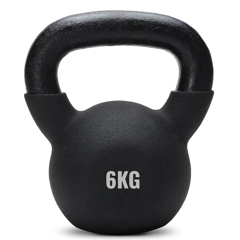 Kettlebell 6 KG - Neoprene Kettle Bell for Home Gym & Workout - Soft Anti-Slip Handle