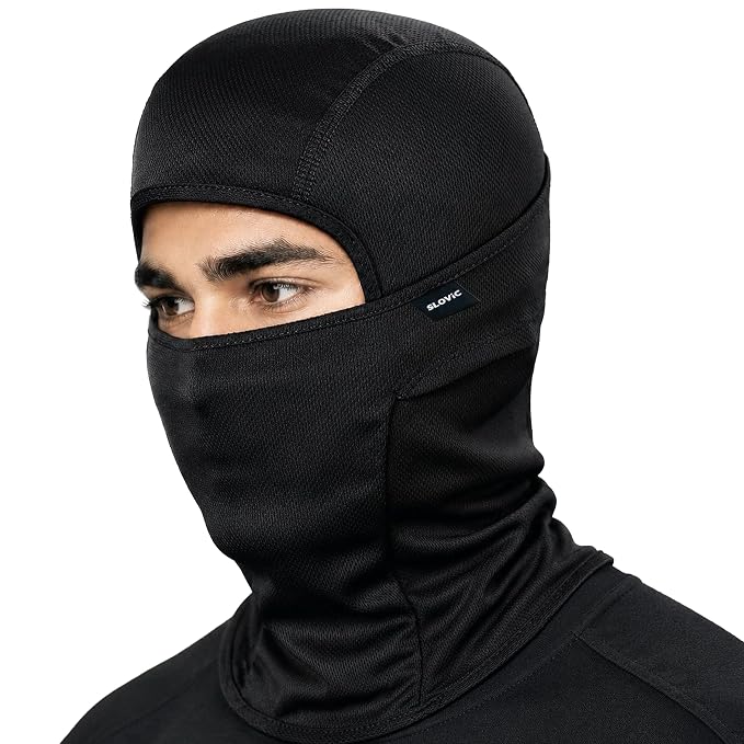 Balaclava Mask for Men - Face Cover for Bikers - Black - Outdoor Mask
