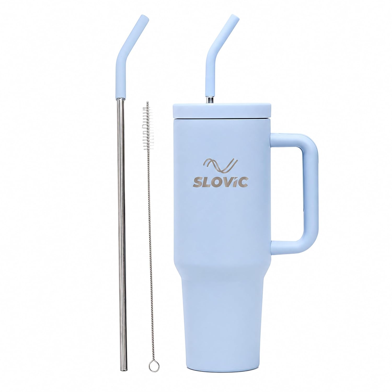 1.2L Stainless Steel Tumbler with Straw