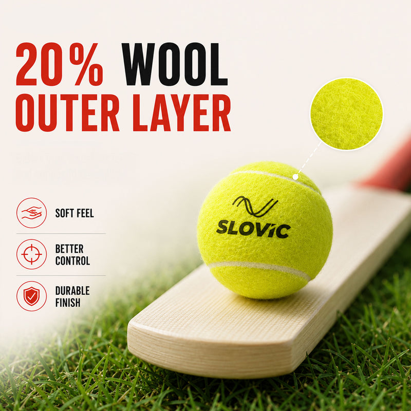 Cricket Balls - Ideal for Street Matches, Indoor & Outdoor Cricket - Pack - 6